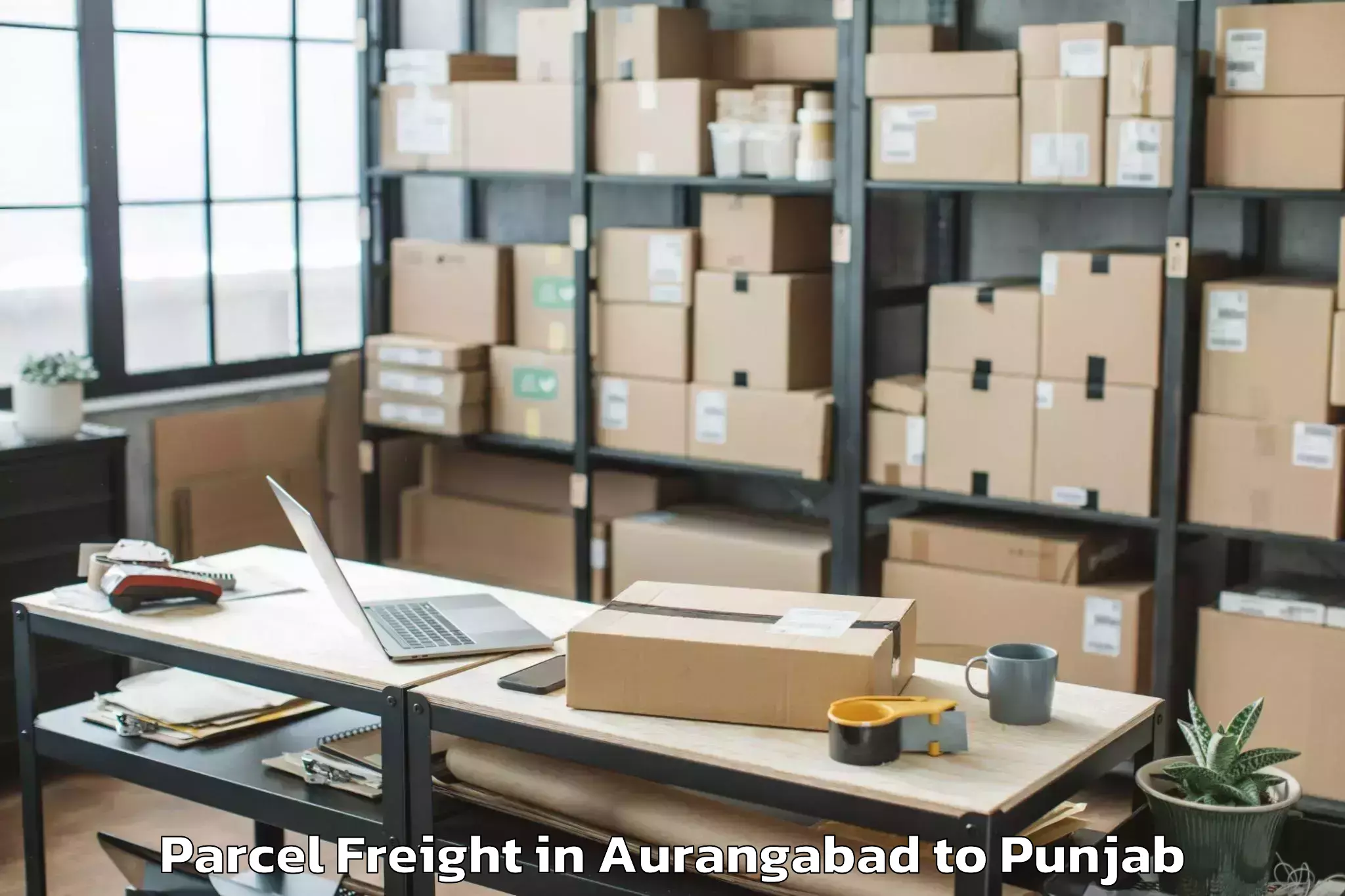 Comprehensive Aurangabad to Mall Of Amritsar Parcel Freight